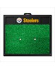 Fan Mats  LLC Pittsburgh Steelers Golf Hitting Mat Black