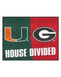 House Divided Miami / Georgia House Divided Mat by   