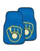 Fan Mats  LLC Milwaukee Brewers 2-pc Carpet Car Mat Set Blue