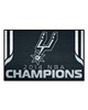 Fan Mats  LLC San Antonio Spurs Starter Mat Black