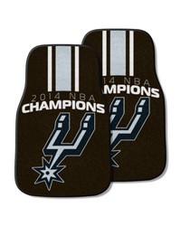 San Antonio Spurs 2-pc Carpet Car Mat Set by   