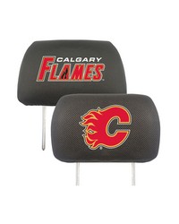 Calgary Flames Head Rest Cover by   