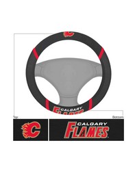 Calgary Flames Steering Wheel Cover by   