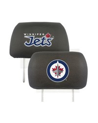 Winnipeg Jets Head Rest Cover by   