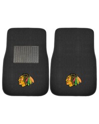 Chicago Blackhawks 2-pc Embroidered Car Mat Set by   