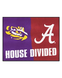 House Divided LSU / Alabama House Divided Mat by   