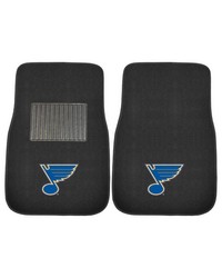 St. Louis Blues 2-pc Embroidered Car Mat Set by   