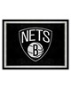 Fan Mats  LLC Brooklyn Nets 8x10 Rug Black