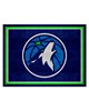 Fan Mats  LLC Minnesota Timberwolves 8x10 Rug Navy