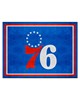 Fan Mats  LLC Philadelphia 76ers 8x10 Rug Blue