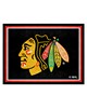 Fan Mats  LLC Chicago Blackhawks 8x10 Rug Black