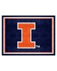 Fan Mats  LLC Illinois Illini 8x10 Rug Blue