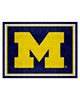 Fan Mats  LLC Michigan Wolverines 8x10 Rug Blue