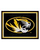 Fan Mats  LLC Missouri Tigers 8x10 Rug Black