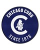 Fan Mats  LLC Chicago Cubs Roundel Mat Retro Navy