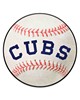 Fan Mats  LLC Chicago Cubs Baseball Mat Retro White