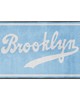 Fan Mats  LLC Brooklyn Dodgers 4x6 Rug Retro Light Blue