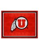 Fan Mats  LLC Utah Utes 8x10 Rug Red