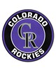 Fan Mats  LLC Colorado Rockies Roundel Mat Purple