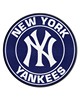 Fan Mats  LLC New York Yankees Yankees Roundel Mat Navy