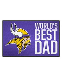 Minnesota Vikings Starter Mat World's Best Dad by   