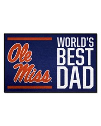 Ole Miss Rebels Starter Mat World's Best Dad by   