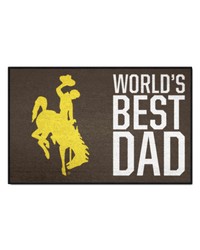 Wyoming Cowboys Starter Mat World's Best Dad by   