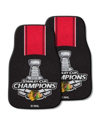 Chicago Blackhawks 2-pc Carpet Car Mat Set by   