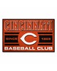 Fan Mats  LLC Cincinnati Reds Starter Mat Uniform Red