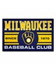 Fan Mats  LLC Milwaukee Brewers Starter Mat Uniform Navy