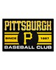 Fan Mats  LLC Pittsburgh Pirates Starter Mat Uniform Black