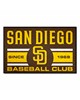 Fan Mats  LLC San Diego Padres Starter Mat Uniform Brown