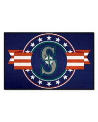 Seattle Mariners Starter Mat MLB Patriotic by   