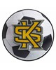 Fan Mats  LLC Kennesaw State Owls Soccer Ball Mat White