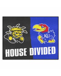 House Divided Wichita State / Kansas House Divided Mat by   