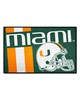 Fan Mats  LLC Miami Hurricanes Starter Mat Uniform Green