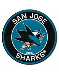 San Jose Sharks Roundel Mat by   