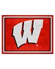 Fan Mats  LLC Wisconsin Badgers 8x10 Rug Red