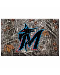 Miami Marlins Camo Scraper Mat by   