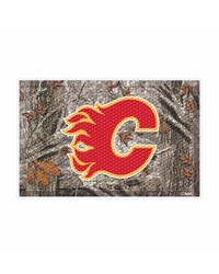 Calgary Flames Camo Scraper Mat by   