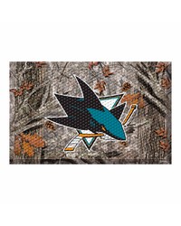 San Jose Sharks Camo Scraper Mat by   