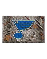 St. Louis Blues Camo Scraper Mat by   