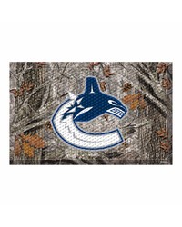 Vancouver Canucks Camo Scraper Mat by   