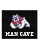 Fan Mats  LLC Fresno State Bulldogs All-Star Mat Man Cave Black