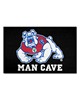 Fan Mats  LLC Fresno State Bulldogs Starter Mat Man Cave Black