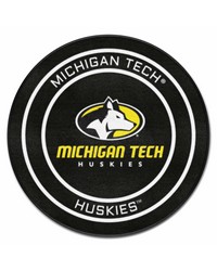 Michigan Tech Huskies Puck Mat by   