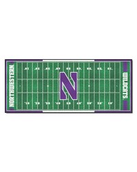 Northwestern Wildcats Football Field Runner by   