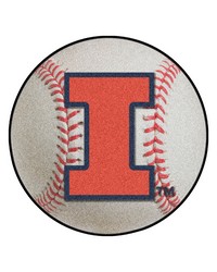 Illinois Illini Baseball Mat by   