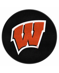 Wisconsin Badgers Puck Mat by   