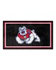 Fan Mats  LLC Fresno State Bulldogs 3x5 Rug Black